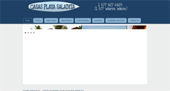 Desktop Screenshot of casasplayasaladita.com